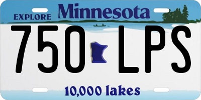 MN license plate 750LPS
