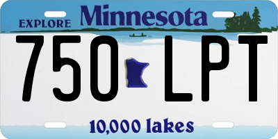 MN license plate 750LPT
