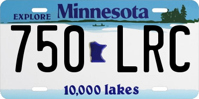 MN license plate 750LRC