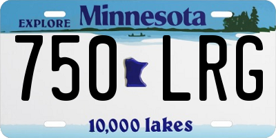 MN license plate 750LRG