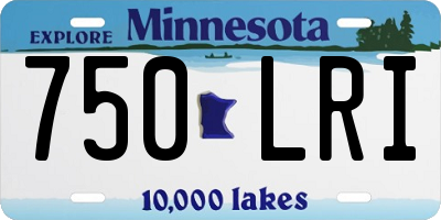 MN license plate 750LRI