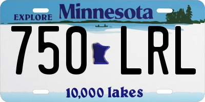 MN license plate 750LRL