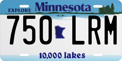 MN license plate 750LRM