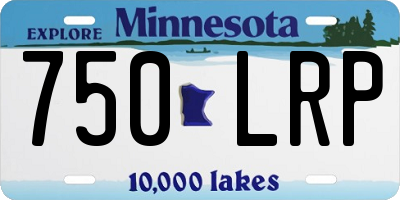 MN license plate 750LRP