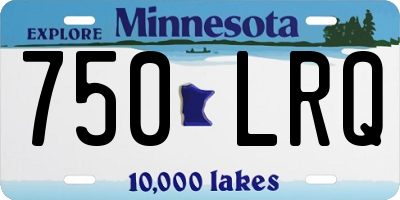 MN license plate 750LRQ