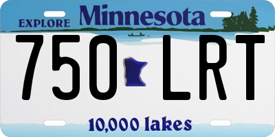 MN license plate 750LRT