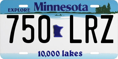 MN license plate 750LRZ