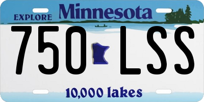 MN license plate 750LSS