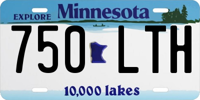 MN license plate 750LTH