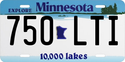 MN license plate 750LTI