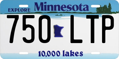 MN license plate 750LTP