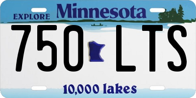 MN license plate 750LTS
