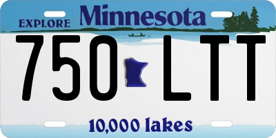 MN license plate 750LTT