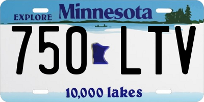 MN license plate 750LTV