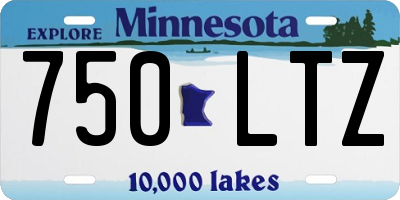MN license plate 750LTZ