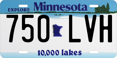 MN license plate 750LVH