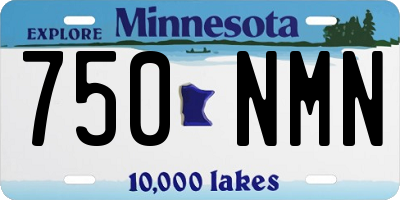 MN license plate 750NMN