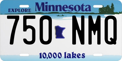 MN license plate 750NMQ
