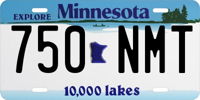MN license plate 750NMT