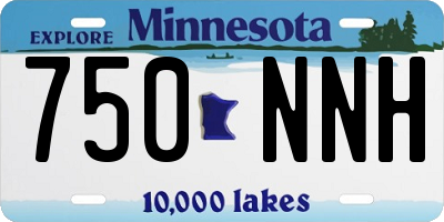 MN license plate 750NNH