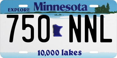 MN license plate 750NNL