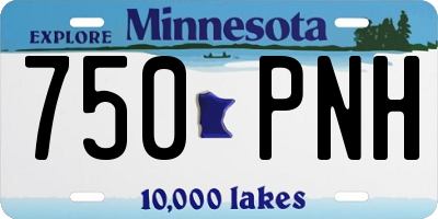 MN license plate 750PNH