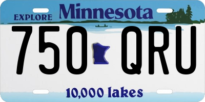 MN license plate 750QRU