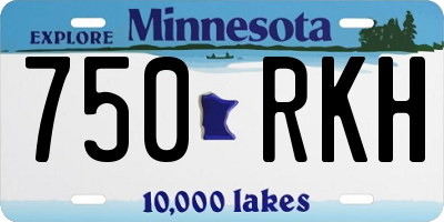 MN license plate 750RKH
