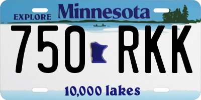 MN license plate 750RKK