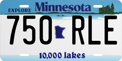 MN license plate 750RLE