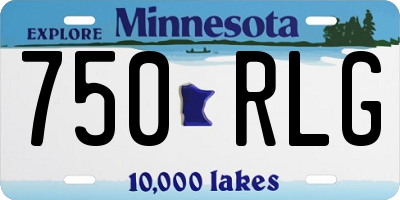 MN license plate 750RLG