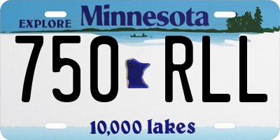 MN license plate 750RLL