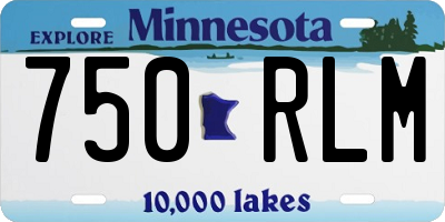 MN license plate 750RLM