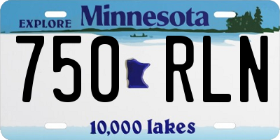 MN license plate 750RLN