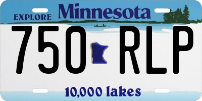 MN license plate 750RLP