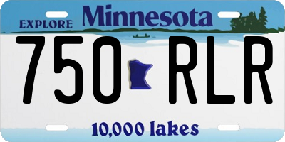 MN license plate 750RLR