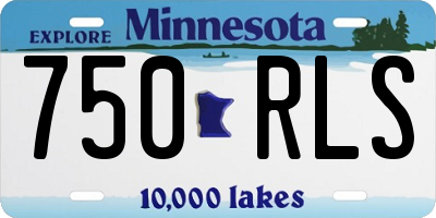 MN license plate 750RLS