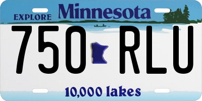 MN license plate 750RLU