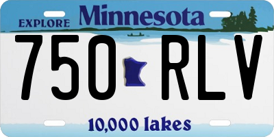 MN license plate 750RLV