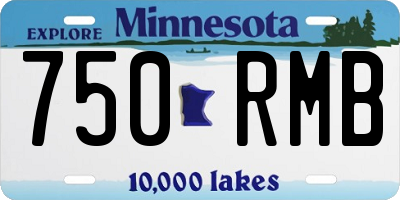 MN license plate 750RMB