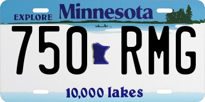 MN license plate 750RMG