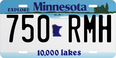 MN license plate 750RMH