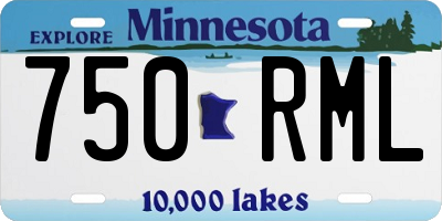 MN license plate 750RML