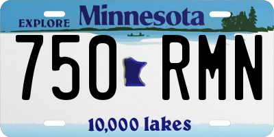 MN license plate 750RMN