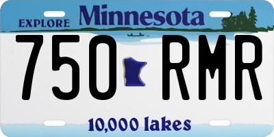 MN license plate 750RMR