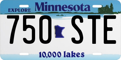 MN license plate 750STE