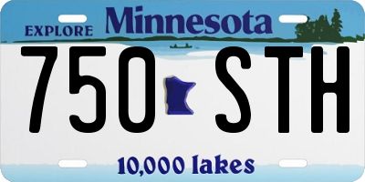 MN license plate 750STH