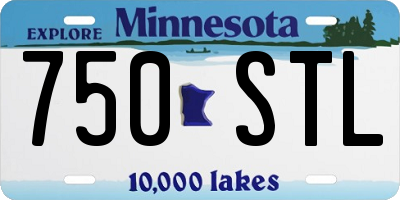 MN license plate 750STL