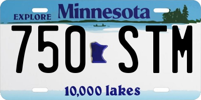 MN license plate 750STM