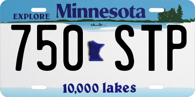 MN license plate 750STP